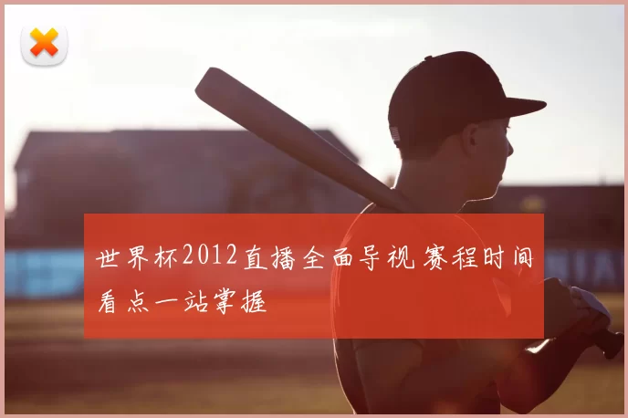 世界杯2012直播全面导视 赛程时间看点一站掌握